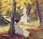 Edward Cucuel Autumn Sun painting